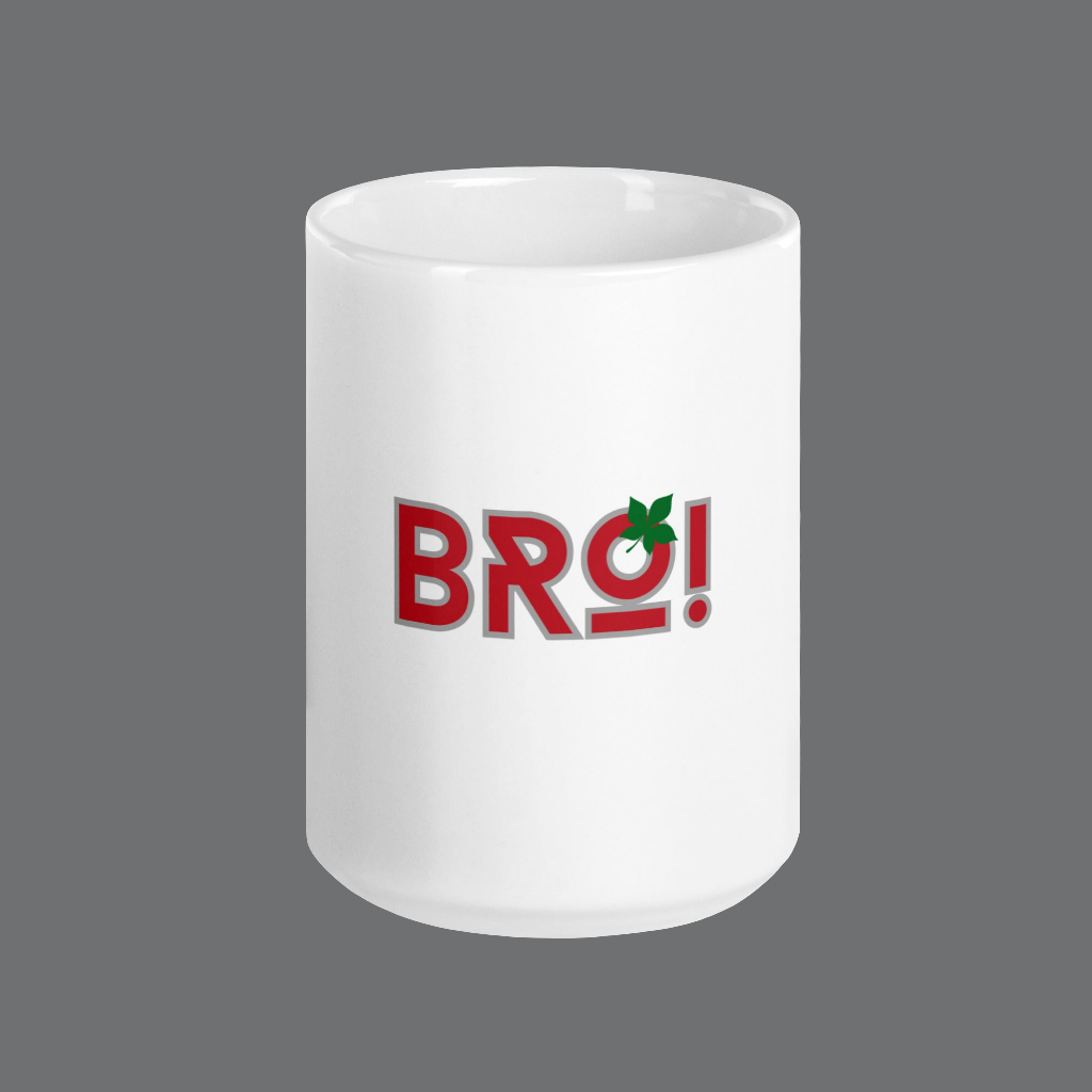White glossy mug