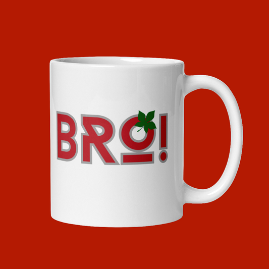 White glossy mug